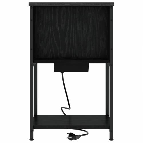 Noćni ormar 2 pcs Crni hrast 38 x 31 x 61 cm Konstruirano drvo Cijena
