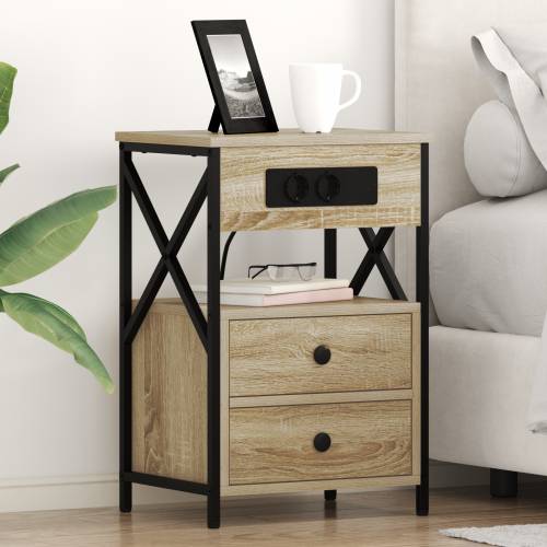 Noćni ormar sonoma hrast 40 x 31 x 60 cm Konstruirano drvo Cijena
