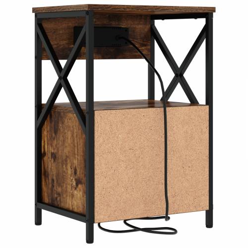 Noćni ormar s ladicama 2 pcs Dimljeni hrast 40 x 31 x 60 cm Cijena