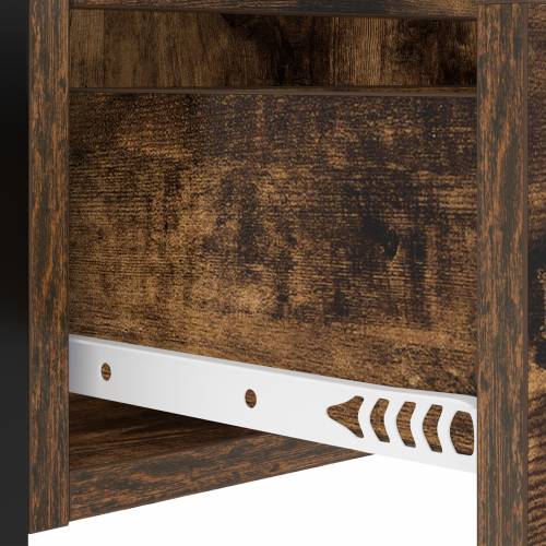 Noćni ormar s ladicama 2 pcs Dimljeni hrast 40 x 31 x 60 cm Cijena