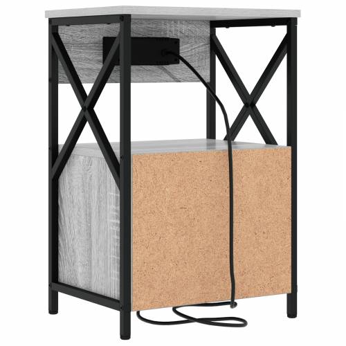 Noćni ormar s ladicama 2 pcs Sivi hrast sonoma 40 x 31 x 60 cm Cijena