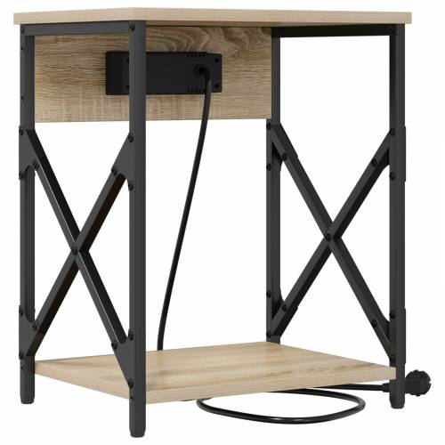 Noćni ormar 41 x 31 x 51 cm Konstruirano drvo Cijena