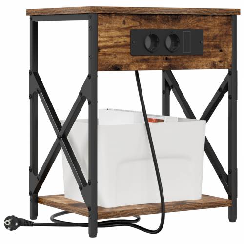 Noćni ormar s ladicama 2 pcs Dimljeni hrast 41 x 31 x 51 cm Cijena