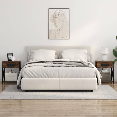 Noćni ormar s ladicama 2 pcs Dimljeni hrast 41 x 31 x 51 cm Cijena