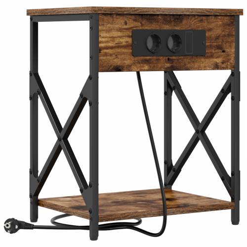 Noćni ormar s ladicama 2 pcs Dimljeni hrast 41 x 31 x 51 cm Cijena