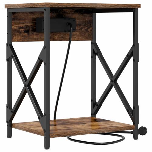 Noćni ormar s ladicama 2 pcs Dimljeni hrast 41 x 31 x 51 cm Cijena