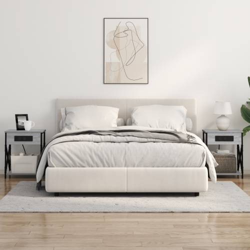 Noćni ormar s ladicama 2 pcs Sivi hrast sonoma 41 x 31 x 51 cm Cijena