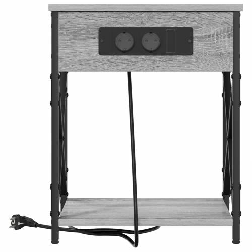 Noćni ormar s ladicama 2 pcs Sivi hrast sonoma 41 x 31 x 51 cm Cijena