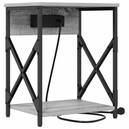 Noćni ormar s ladicama 2 pcs Sivi hrast sonoma 41 x 31 x 51 cm Cijena