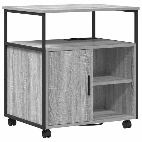Uredski ormar s kotačem Sivi hrast sonoma 60 x 46 x 67 cm Cijena