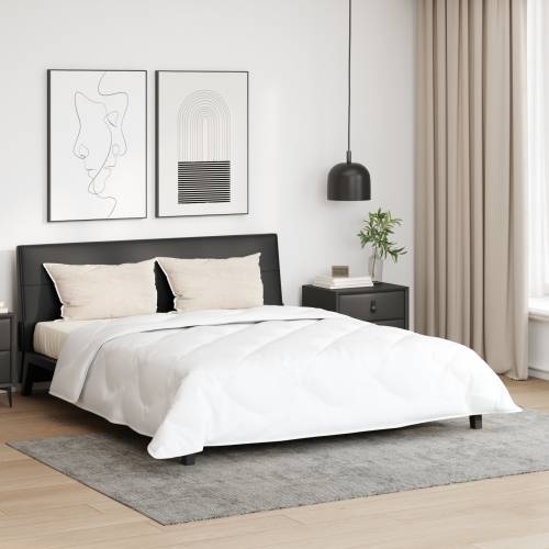 Poplun s jastukom 3 pcs Bijela 200 x 220 cm Mikrofibra Cijena
