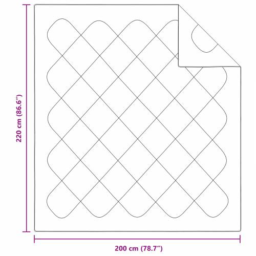 Poplun s jastukom 3 pcs Bijela 200 x 220 cm Mikrofibra Cijena