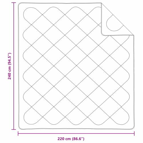 Poplun s jastukom 3 pcs Bijela 240 x 220 cm Mikrofibra Cijena