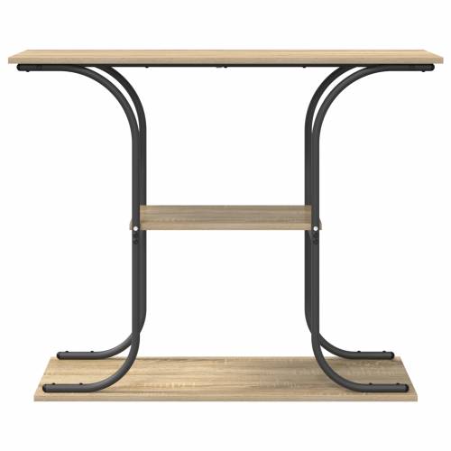 s policom s pohranom sonoma hrast 101 x 35 x 80.5 cm Konstruirano drvo Cijena