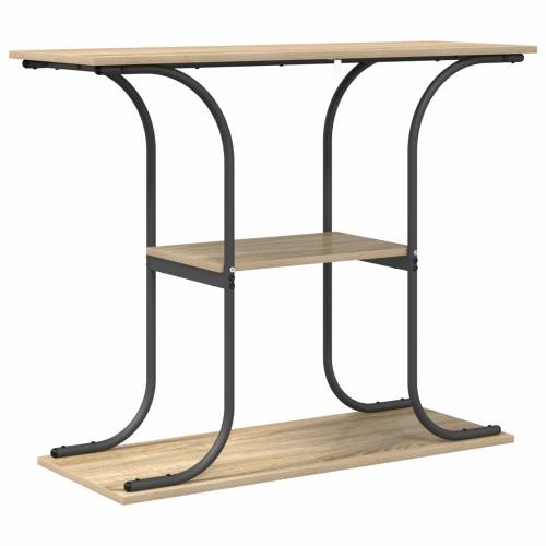 s policom s pohranom sonoma hrast 101 x 35 x 80.5 cm Konstruirano drvo Cijena