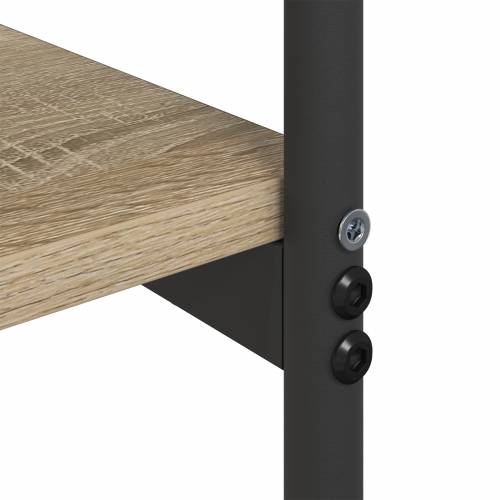 s policom s pohranom sonoma hrast 101 x 35 x 80.5 cm Konstruirano drvo Cijena