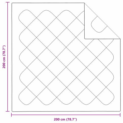 Zimska pokrivača 3 pcs Bijelo 200 x 200 cm Mikrofibra Cijena