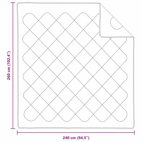 Zimska pokrivača 3 pcs Bijelo 240 x 260 cm Mikrofibra Cijena