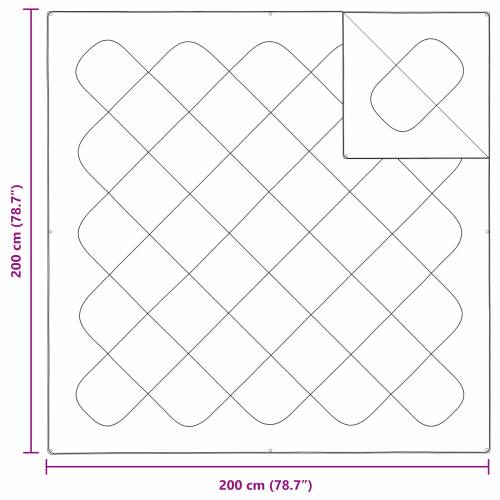 Poplun Ostalo s jastukom 3 pcs Bijela 200 x 200 cm Mikrofibra Cijena