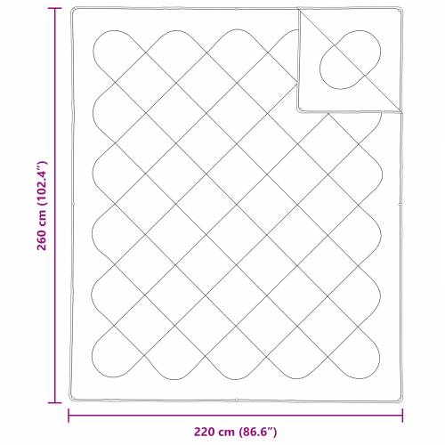 Poplun Ostalo s jastukom 3 pcs Bijela 260 x 220 cm Mikrofibra Cijena