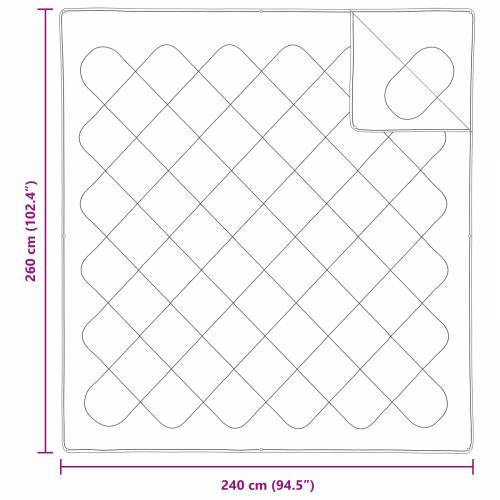 Poplun Ostalo s jastukom 3 pcs Bijela 240 x 260 cm Mikrofibra Cijena