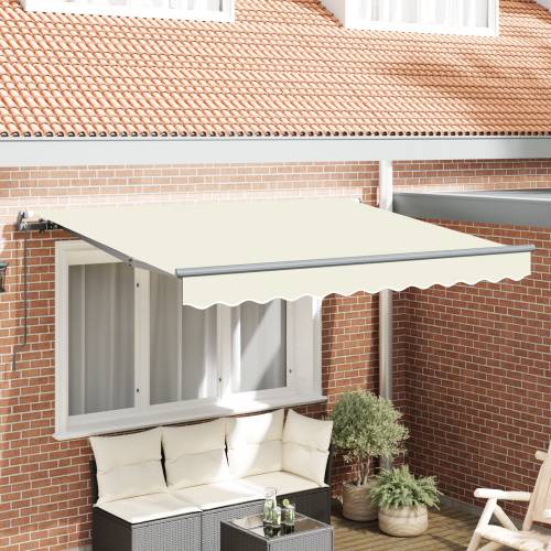 Skrovita tenda Krem i Antracit 250x200 cm 250 x 200 cm Cijena