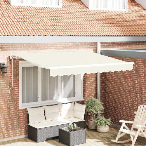 Skrovita tenda Krema i bijela 250x200 cm 250 x 200 cm Cijena