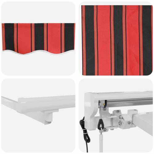 Skrovita tenda Morska plava 250x200 cm Poliester Cijena