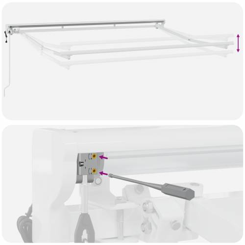 Skrovita tenda Morska plava 250x200 cm Poliester Cijena