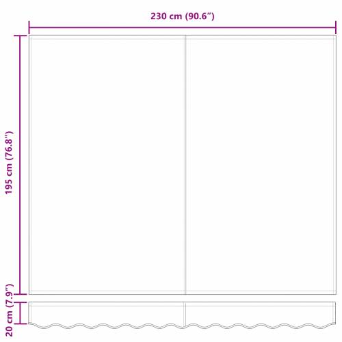 Skrovita tenda Morska plava 250x200 cm Poliester Cijena