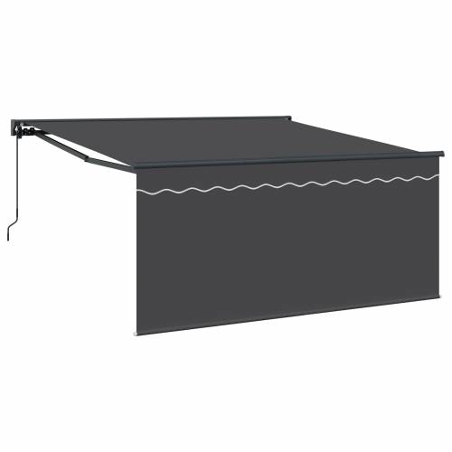 Skrovita tenda Antracitno siva Siva 350 x 250 cm Cijena