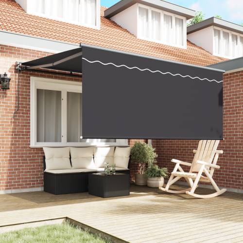 Skrovita tenda Antracitno siva Siva 350 x 250 cm Cijena