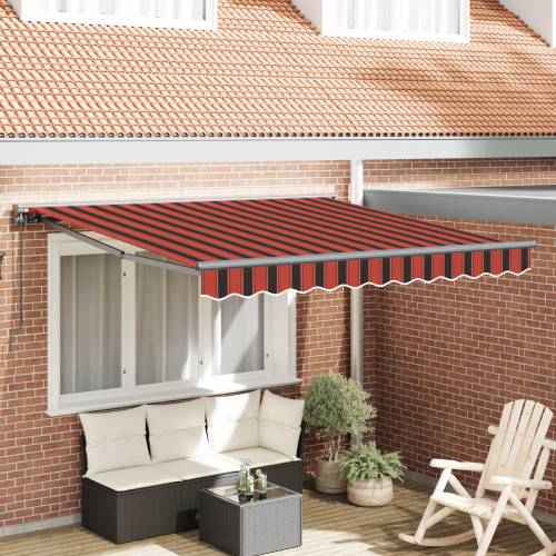 Skrovita tenda Narančasta i smeđa 350x250 cm Cijena