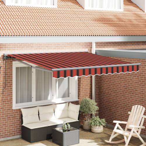 Skrovita tenda Narančasta i smeđa 350x250 cm Cijena