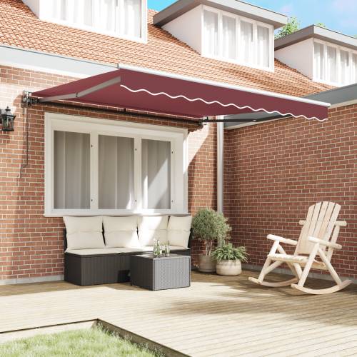 Skrovita tenda Burgundska crvena 350x250 cm Cijena
