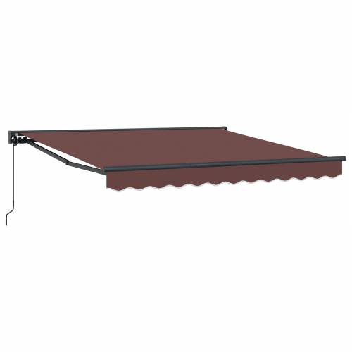 Skrovita tenda Smeđa 350x250 cm Cijena