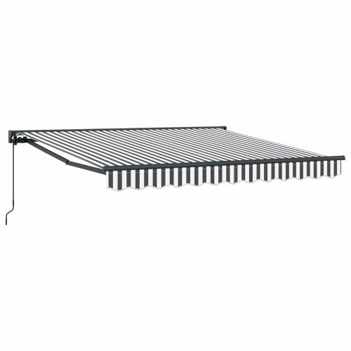 Skrovita tenda Antracit i bijelo 350x250 cm Cijena