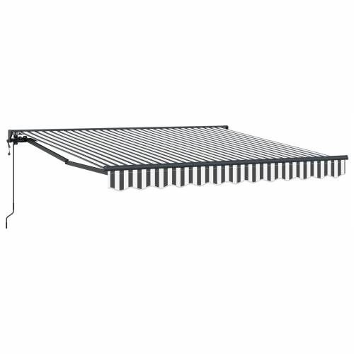Skrovita tenda Antracit i bijelo 350x250 cm Cijena
