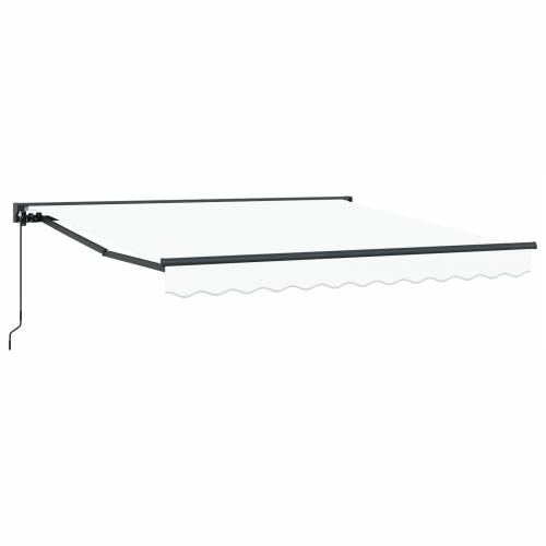 Skrovita tenda Bijelo 350x250 cm Tkanina Cijena