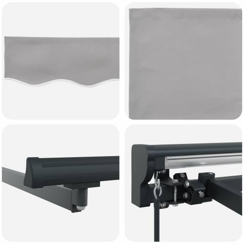 Skrovita tenda Morska plava 350x250 cm Tkanina Cijena