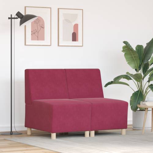 Sofa Stolice 2 pcs boja crnog vina 55 x 74 x 82 cm Baršun Cijena