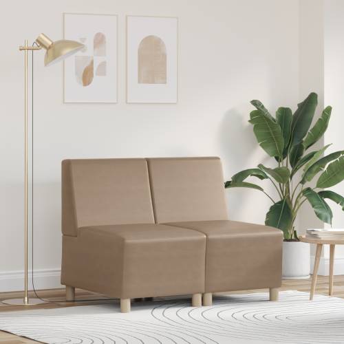 Sofa Stolice 2 pcs Boja cappuccina 55 x 74 x 82 cm Lažna koža Cijena