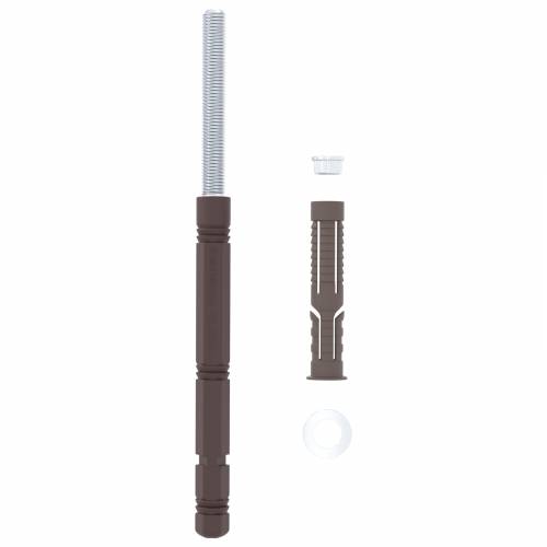 Držači za lebdeće police 12 pcs Smeđa Ø14 x 210 mm Čelik Cijena