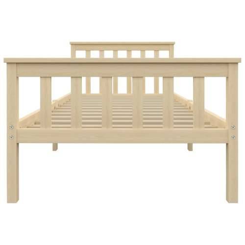 Okvir kreveta prirodna boja od masivne borovine 100 x 200 cm - Svijetlo drvo 100 x 200 cm Cijena