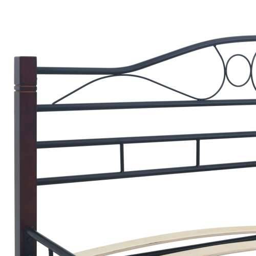 Okvir za krevet crni metalni 140 x 200 cm Cijena