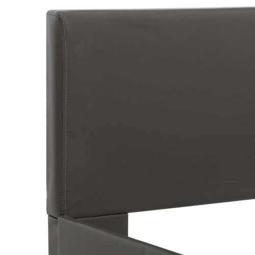 Okvir za krevet od umjetne kože s LED svjetlom sivi 90 x 200 cm  - Siva 90 x 200 cm Cijena