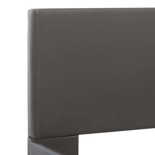 Okvir za krevet od umjetne kože s LED svjetlom sivi 120x200 cm  - Siva 120 x 200 cm Cijena
