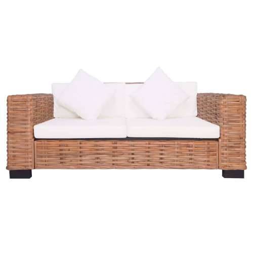 Vrtna garnitura - 2-dijelni set vrtnih sofa od prirodnog ratana s jastucima Cijena