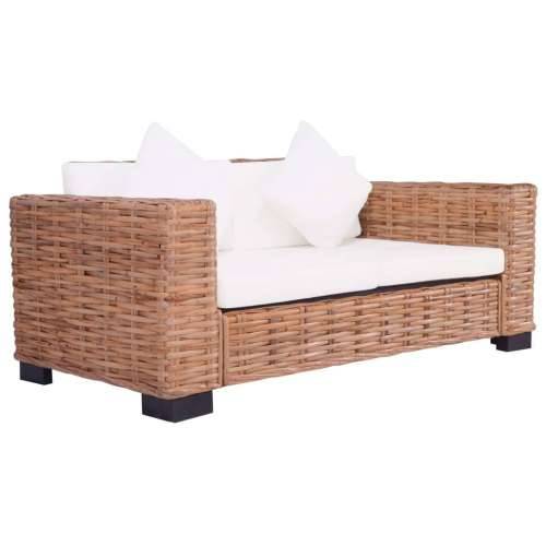 Vrtna garnitura - 2-dijelni set vrtnih sofa od prirodnog ratana s jastucima Cijena