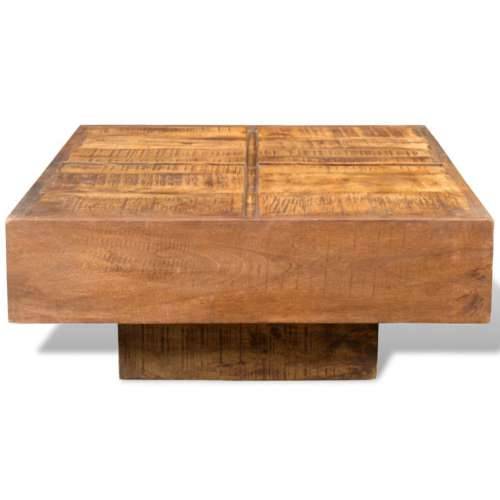 Stolić za kavu od masivnog drva manga četvrtasti smeđi  - 68 x 68 x 30 cm 1 masivno drvo manga Cijena